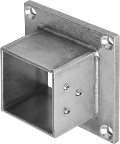 Miniatura 5 de 4 bases de brida de poste cuadrado de 2 x 2 pulgadas, base de poste de cerca, acero inoxidable 304