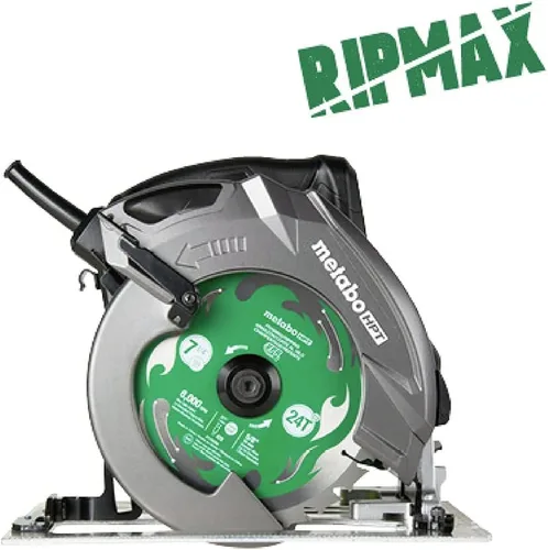 Miniatura 6 de Metabo HPT Kit de sierra circular RIPMAX Hoja de 7 1/4 pulgadas 6,800 RPM Función de soplador de polvo Garantía de 5 años C7UR
