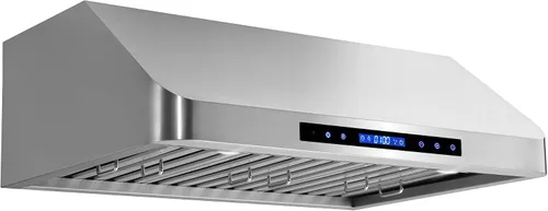Miniatura 8 de COSMO COS-QS75 Campana extractora bajo gabinete de 30 pulgadas, colección Haven, 500 CFM, canalizada, controles táctiles, luces LED, acero inoxidable