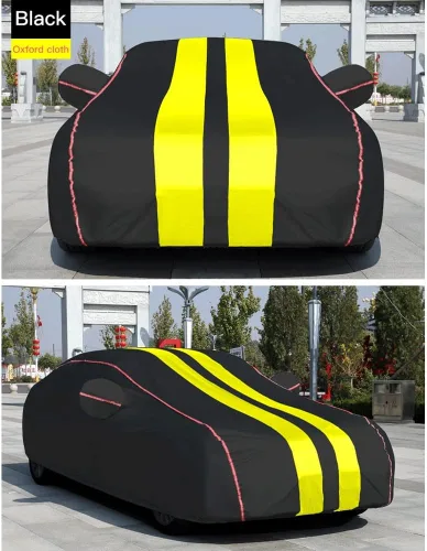 Miniatura 2 de DUBOM Car Cover Waterproof for Dacia Sandero 3 Stepway 2020-2023, Waterproof Outdoor Winter Car Covers Breathable Large Cover with Straps Zip A1