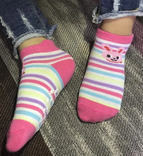 Miniatura 4 de 12 Pairs Toddler Girl Grip Socks Non Skid Cotton Socks, Baby Socks Girl Anti Slip Socks for Girls