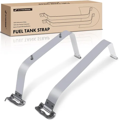 A-Premium Juego de 2 correas de depósito de combustible compatibles con Toyota Tundra 2007-2020, (con paquete todoterreno), color gris, atornillado,