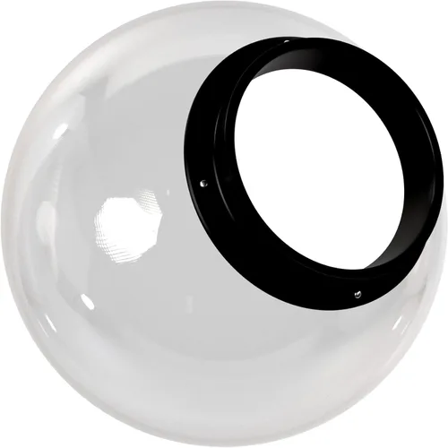 Miniatura 14 de KASTLITE Difusor de luz de acrílico transparente de 18 pulgadas para exteriores, textura suave con apertura sin cuello de 5.25 pulgadas, fabricado