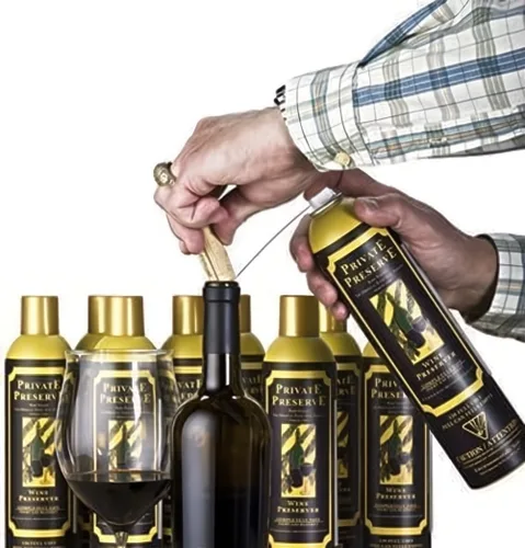 Miniatura 6 de Private aerosol de preservación para vino, juego de 2, Marrón