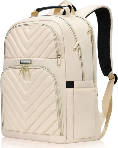 Miniatura 22 de Mochila de viaje para laptop, mochila escolar para adolescentes, niñas, niños, mochila universitaria acolchada grande de 15.6 pulgadas para mujeres