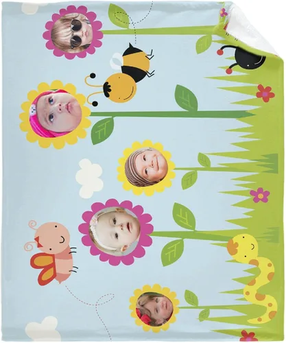 Miniatura 14 de Manta personalizada con foto, manta personalizada de franela personalizada, regalo de cumpleaños familiar, boda, sofá, dormitorio, sala de estar, 40
