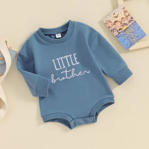 Miniatura 2 de Frietlebird Big Brother Little Brother - Conjunto de sudadera con cuello redondo para bebé y niño, ropa de otoño