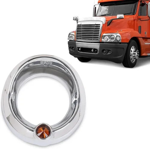 Miniatura 9 de CHEDA Cubierta de plástico cromado naranja compatible con Older Freightliner Century Coronado o Columbia 20829