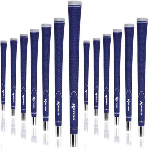 Karma Neion II - Juego de agarres de golf de repuesto, de goma antideslizante de colores vibrantes para hombres y mujeres, elige individual, 9, 13,