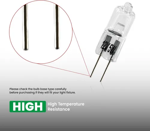 Miniatura 4 de Bombilla halógena G4 de 5 W, 2 pines, 12 V, G4, repuesto para luz de disco debajo del gabinete, candelabros de cocina, lámpara colgante de mesa