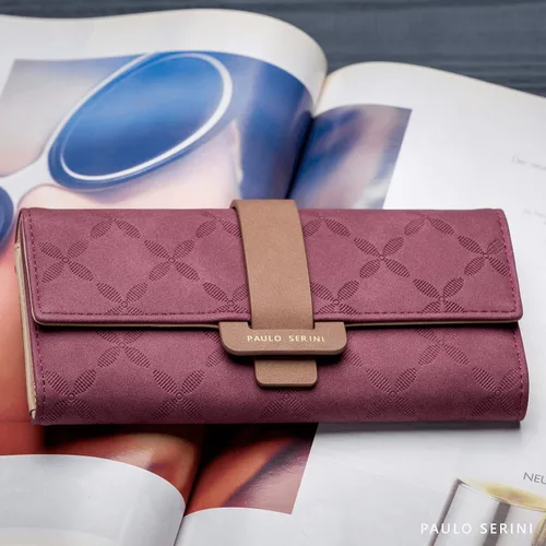 Miniatura 2 de PAULO SERINI Cartera Mujer - Cartera para mujer con monedero - Tarjetero 9 tarjetas - Pulsera - Carteras veganas para mujer - Regalos de cumpleaños