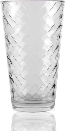 Miniatura 4 de Circleware 40170 Cosmo - Juego de 4 vasos altos de base pesada, vasos para bebidas de té helado, cristalería para agua, jugo, cerveza y decoración