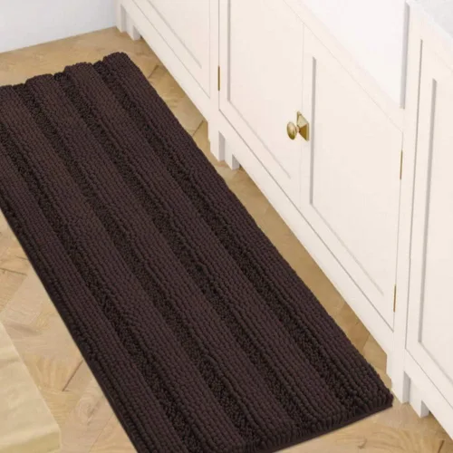 Miniatura 8 de H.VERSAILTEX - Alfombras de baño, juego de 2 piezas, alfombra de contorno para baño, juego de alfombras para inodoro, alfombra antideslizante