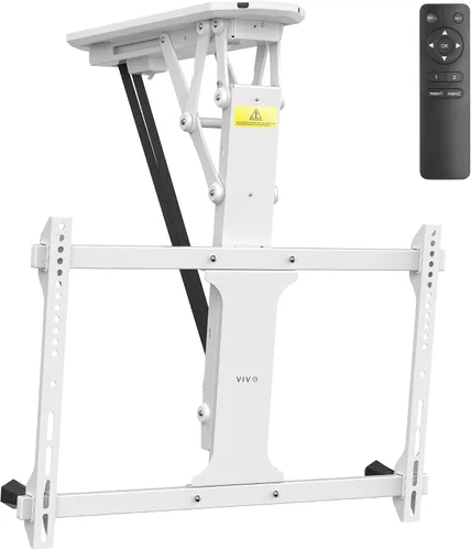 Miniatura 10 de VIVO Soporte eléctrico para TV de techo para pantallas de 32 a 70 pulgadas, soporte VESA de techo inclinado motorizado abatible grande, paquete Negro