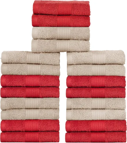Miniatura 31 de Ample Decor Juego de 12 toallas de baño de 600 GSM, 100% algodón, 4 toallas de baño, 4 toallas de mano, 4 paños de lavado, absorbentes y suaves