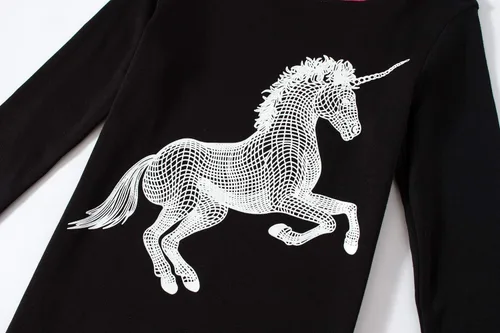 Miniatura 3 de KikizYe Conjunto de pijama de manga larga para niñas, 100% algodón