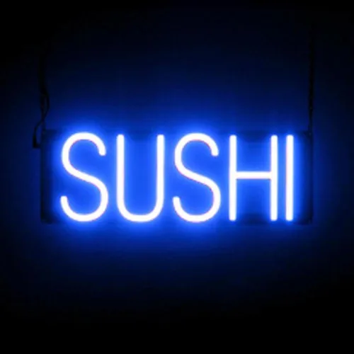 Miniatura 46 de SpellBrite Señal de PHO para restaurantes Señalización LED azul para restaurantes con LED de neón para empresas 13.2 x 6.3 pulgadas