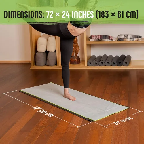 Miniatura 6 de Gradient Fitness Toalla de yoga para la esterilla de yoga, toalla de yoga caliente antideslizante, toalla de yoga Manduka, Toalla de esterilla