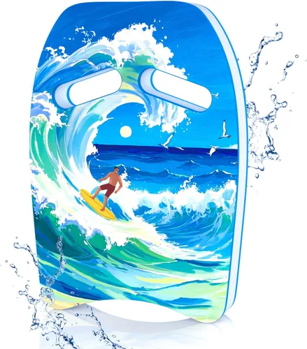 Miniatura 17 de HeySplash Tabla de natación para niños, tabla de natación con bonito patrón de ayuda de entrenamiento de natación para niños, equipos de ejercicio