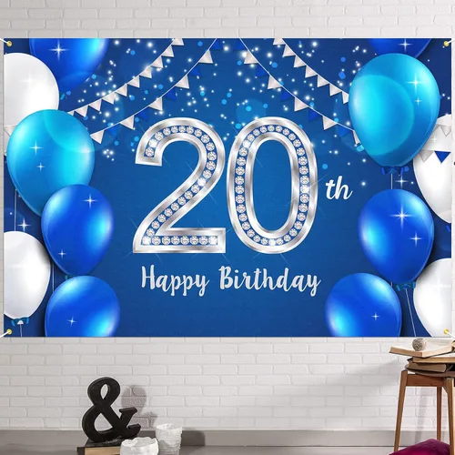 Miniatura 36 de HAMIGAR Fondo de pancarta de feliz cumpleaños número 10 de 6 x 4 pies, decoraciones de cumpleaños de 10 años, suministros de fiesta para niñas