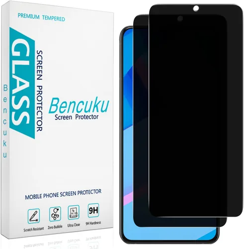 Miniatura 21 de (Paquete de 2 protectores de pantalla de privacidad diseñados para Samsung Galaxy A14 5G, vidrio templado anti-espía, antiarañazos, sin burbujas)