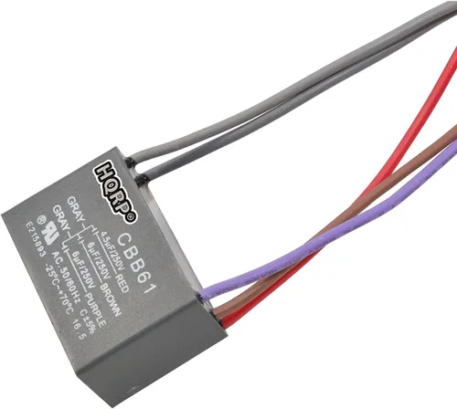 Miniatura 13 de HQRP Condensador compatible con ventilador de techo Hampton Bay 4.5uf+5uf+6uf 4-Wire CBB61