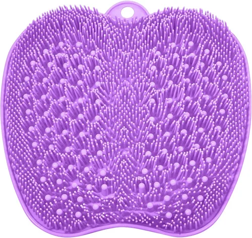 Miniatura 9 de BESKAR XL Esterilla grande para limpiar los pies en la ducha - Limpiador de pies para la ducha para eliminar callos y piel muerta, esterilla de Rosa