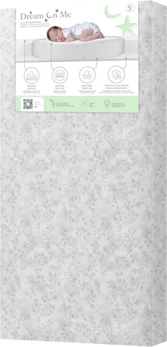 Miniatura 8 de Dream On Me Little Lullaby - Colchón 2 en 1 para cuna, de doble cara para bebés y niños pequeños, funda impermeable, certificado GREENGUARD Gold, se
