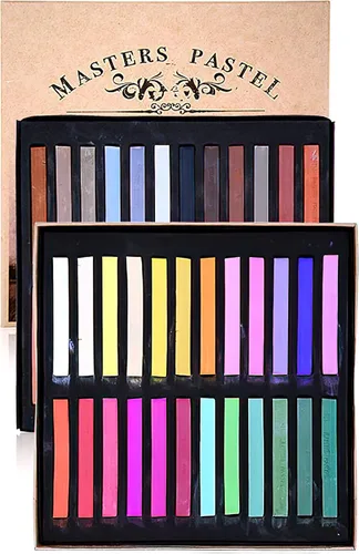 YYMIYU Pasteles de tiza de color neutro para artistas profesionales, 48 colores