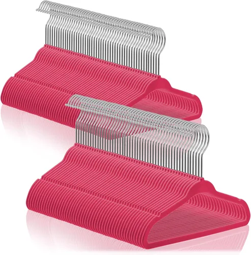 Miniatura 18 de Casafield 50 perchas de terciopelo para bebé, tamaño de 11 pulgadas, para ropa de bebés y niños pequeños, color marfil