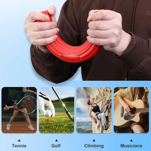 Miniatura 5 de PAHTTO Barra de resistencia flexible para terapia física, barra de torsión de ejercicio de resistencia para codo de tenis, alivio del dolor