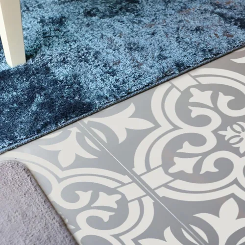 Miniatura 5 de SourceTon - Juego de 7 plantillas de azulejos y pinceles de madera, plantillas de pared reutilizables de mandala de 12 x 12 pulgadas para pintar