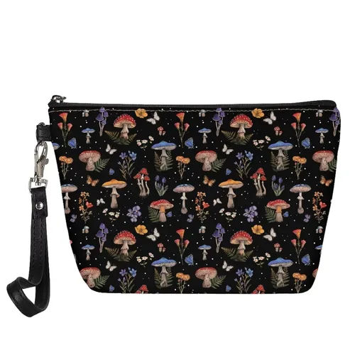 Miniatura 16 de Mumeson Patrón personalizado para mujer, bolsa de cosméticos de viaje, estuche de maquillaje, organizador de neceser de tocador