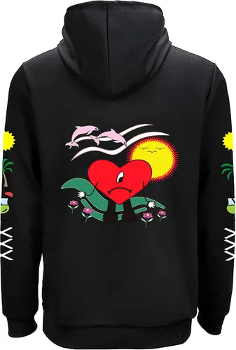 Miniatura 2 de WUFCIBV Sudaderas con capucha con estampado de música, sudaderas novedosas para hombres y mujeres con capucha casual