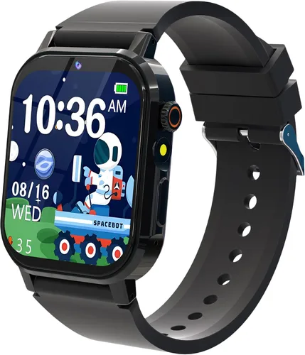 Reloj Inteligente para Niños Varones, Reloj Inteligente de Juegos para Niños con 32 Juegos Pantalla Táctil HD Cámara de Video Reproductor de Música