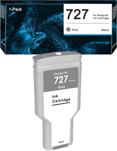 Miniatura 10 de HP 727 - Cartucho de tinta cian F9J76A 727XL compatible con impresoras DesignJet T920 T930 T1500 T1530 T2500 T2530 (paquete de 1, 10.8 fl oz)