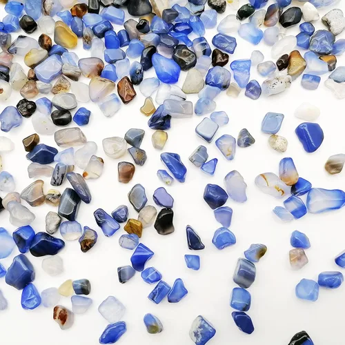 Miniatura 6 de 3/4 libras de piedras trituradas de piedra curativa Reiki cristal para hacer joyas para decoración del hogar, Ágata
