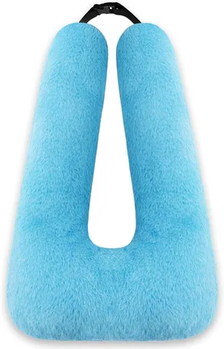 Almohada de viaje, almohada de automóvil para niños y adultos, almohadas de viaje ergonómicas para ayudar a dormir para soporte de cuello y cuerpo,