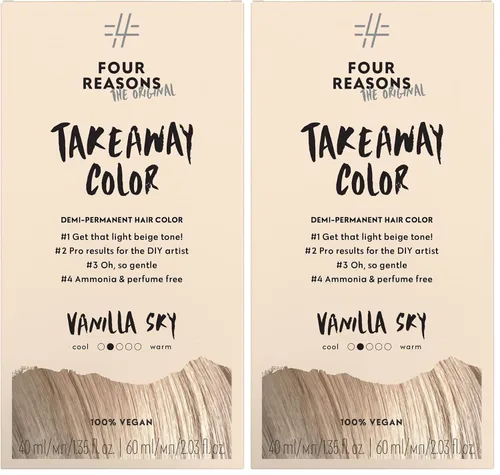 Miniatura 5 de Four Reasons Color Original para Llevar - Ice Ice Blondy – 10.01 Rubio Ceniza Brillante - Tinte para el Cabello Semipermanente - Tinte