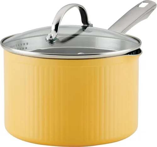 Miniatura 13 de Farberware Style - Sartén antiadherente con tapa, apta para lavavajillas, 3 cuartos de galón, color amarillo