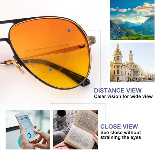 Miniatura 2 de Lentes de lectura bifocales adhesivas, aumento adhesivo para gafas de sol, reutilizables, no necesita agua 1 Paquete
