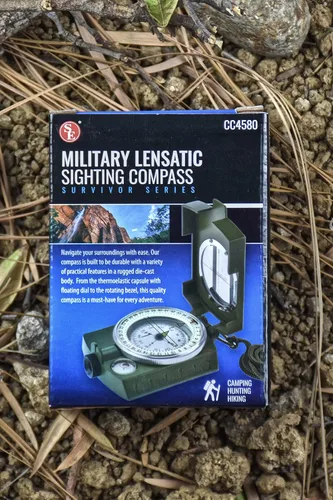 Miniatura 7 de SE CC4580 Militar lensático/Avistamiento prismático Brújula con bolsa