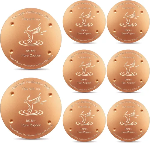 Miniatura 9 de MorningRo 4 discos de cobre para baño de pájaros de 4 pulgadas, 0.024 in de grosor, reforzado con 99.99% de cobre puro, disco de purificación
