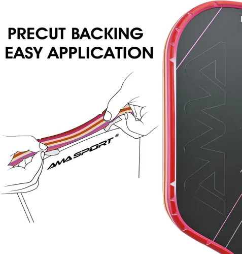 Miniatura 61 de PICKLETECH Cinta de protección de pala de pickleball – Protector de borde de cabeza de paleta – Cinta de protección de borde de raqueta ajuste gris
