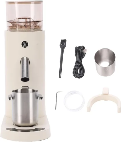 Miniatura 9 de Yoidesu Molinillo de café eléctrico, eléctrico, portátil, pequeño, silencioso y ajustable, 20 ajustes de molienda para expreso, moka, verter, prensa