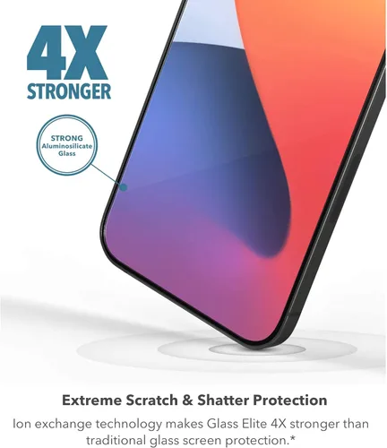 Miniatura 2 de ZAGG InvisibleShield Elite VisionGuard+ - Protector de pantalla para iPhone 12 Pro, iPhone 12, iPhone 11, iPhone XR, máxima resistencia a golpes