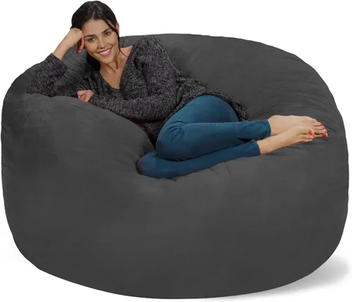 Miniatura 11 de Chill Sack Bean Bag Funda para silla, 3 pies, microgamuza - Oliva