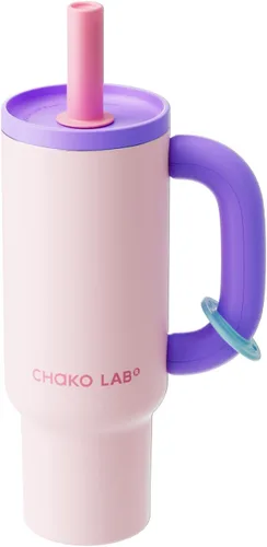 Miniatura 10 de CHAKO LAB BaWang 33oz Insulated Titanium Tumbler with Handle and Straw Premium Matte Finish Leakproof Water Bottle Cup Holder Friendly Travel