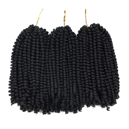 Miniatura 61 de Beyond Beauty Cabello de Ganchillo Spring Twist 90 hebras 8 pulgadas Spring Twists Esponjosas Trenzado, Trenzas de Ganchillo Spring Twist Bomb Twist