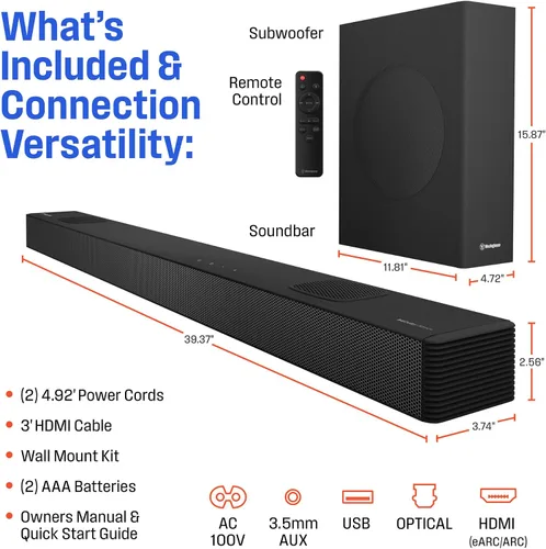 Miniatura 9 de Westinghouse TV 4K de 50 pulgadas y barra de sonido 5.1.2